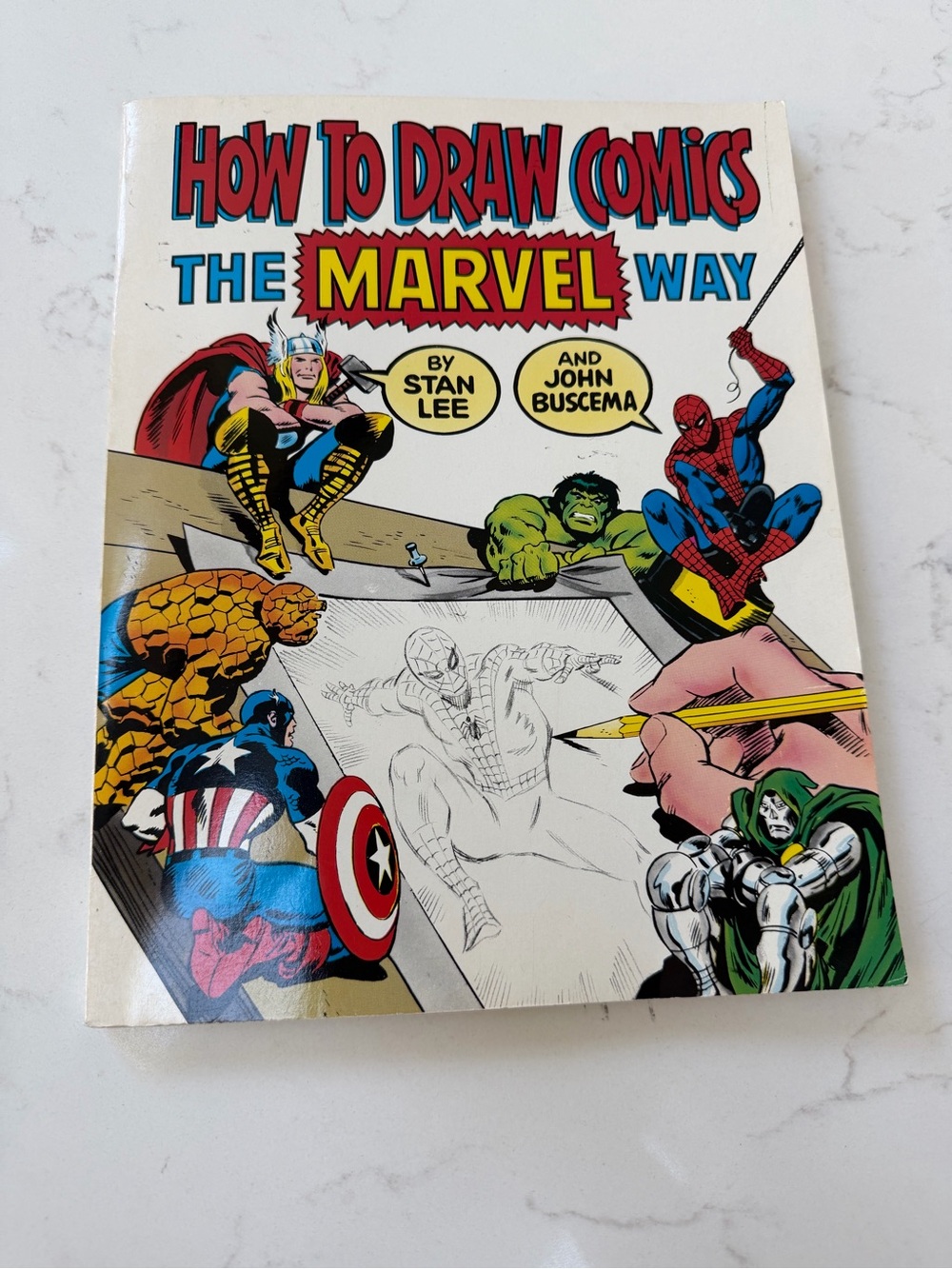 Vintage 1984 Marvel Comic Drawing Guide-Fireside Publisher